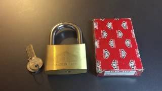 242 Iseo 70mm Brass Padlock Picked and Shimmed Model 801707 [upl. by Arfihs]