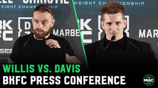 Oscar Willis vs Ben Bane Davis PreFight Press Conference [upl. by Rosabelle]