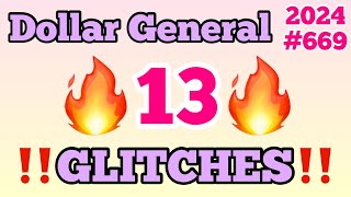 2024669💥Dollar General Couponing‼️13 GLITCHES‼️Must Watch👀👀 [upl. by Older]