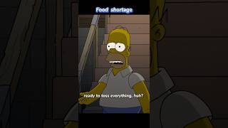 The Simpson family has run out of food Season 34 Episode 20 shorts funny simpsons [upl. by Latreshia]