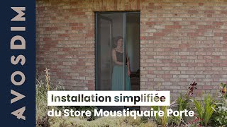 Comment installer un Store Moustiquaire Enroulable Porte [upl. by Latsyrd]