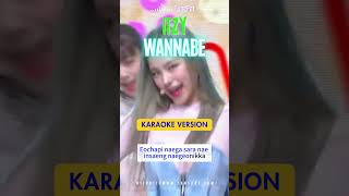 ITZY  WANNABE KaraokeRomanized LyricsBacking Vocals kpopkaraokeitzyinstrumental [upl. by Ikir529]