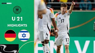 Germany remains unbeaten  Germany vs Israel 20  Under21  EURO Qualifiers [upl. by Nesiaj26]