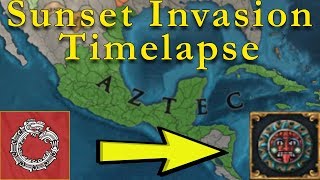 EU4 Aztecs Sunset Invasion Timelapse [upl. by Odiug]