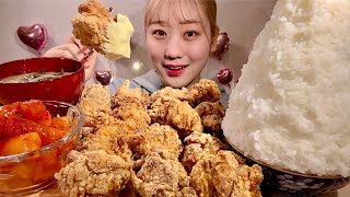 ASMR Fried Chicken【Mukbang Eating Sounds】【English subtitles】 [upl. by Millian]