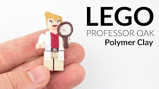 Pokémon from Lego Professor Oak Minifigure – Polymer Clay Tutorial [upl. by Sunev]