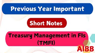 Treasury Management Short Notes [upl. by Lida]