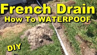 Footer Pipe French Drain Sump Pump How to Build and Install a Solid System [upl. by Nyleahcim]