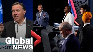 Canada election The controversial Quebec question at the federal leaders English debate [upl. by Kaczer]