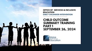 Child Outcome Summary Training Part 1 [upl. by Anial]