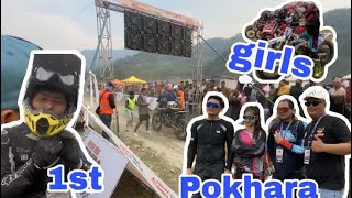 Pokhara 1st 🥇 enduro race ✌️ semifinal ￼day champions haru congratulation magurung [upl. by Dnomrej]