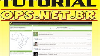 OPS  TUTORIAL SOBRE O SITE OPSNETBR [upl. by Inor]