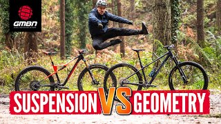 XC Full Suspension Vs Aggressive Hardtail  Which Is Faster Aggressive Geometry Or More Suspension [upl. by Acimehs966]