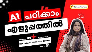 German A1 Basics  Ep 09 Months and Seasons in German  Part  1  Malayalam  CareerGermany [upl. by Leanor908]