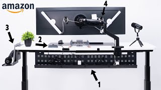 I Bought 10 Amazon Cable Management Items To Organize My Desk [upl. by Gnuhc]