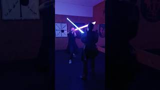 Fully improvised lightsaber duel starwars lightsaber jedi sith [upl. by Engen]