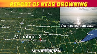 Near Drowning At Menahga Minnesota Late Sunday Afternoon [upl. by Acirretahs]