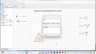 26 GeoGebra  Syprina e shumëkëndëshave të rregullt [upl. by Tenenbaum387]