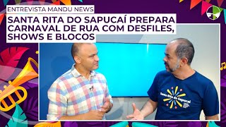 Além do Bloco do Urso Santa Rita do Sapucaí prepara carnaval de rua com desfiles shows e blocos [upl. by Holleran]