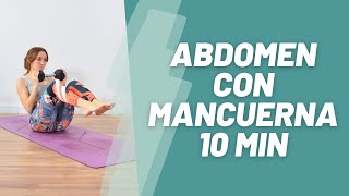 Abdominales con Mancuernas 10 Minutos para un Abdomen Fuerte [upl. by Lazaro967]