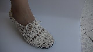 COMO HACER ALPARGATAS O TENIS TEJIDAS A CROCHET GANCHILLO FACIL [upl. by Ttoile307]