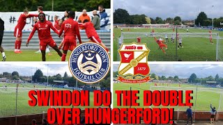 Swindon Do The Double Over Hungerford  Hungerford Town vs Swindon Town  Match Vlog [upl. by Yelkrab371]