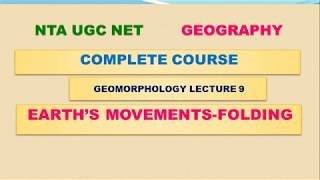 FOLDING TYPES AND MEASUREMENT  GEOGRAPHY FOR UGC NET WBSET HPSET [upl. by Andreas366]