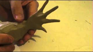 How to make a hand in clay [upl. by Cadmarr]