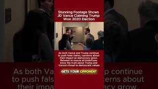 Stunning Footage Shows JD Vance Claiming Trump Won 2020 Election JDVance Trump 2020Election [upl. by Ultun]