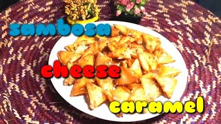 SAMBOSA CHEESE CARAMEL MINIsambosa keju [upl. by Verlee]