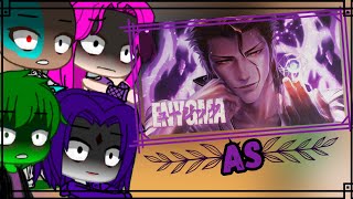 Gacha react rap Jovens Titãs reagindo ao rap do Aizen EnygmaMusic As [upl. by Brunella63]