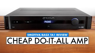 CHEAP AMP with DAC EMOTIVA Amplifier  BasX TA1 REVIEW [upl. by Galven]