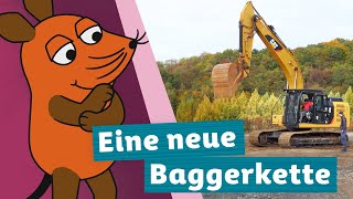 Wie werden die Ketten bei einem Bagger gewechselt  Die Maus  WDR [upl. by Weil950]