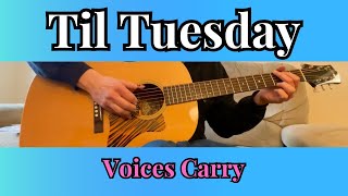 Til Tuesday  Voices Carry  Fingerstyle Guitar [upl. by Elleinaj785]