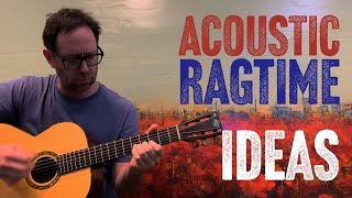 Ragtime Acoustic Blues Ideas For Guitar  Play this ragtime blues by yourself  Guitar Lesson EP518 [upl. by Ayit]