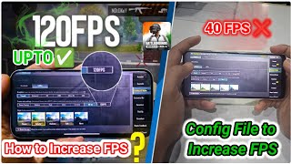 How to Increase Upto 120 FPS in BGMI  Config File 120 FPS in BGMI no Ban [upl. by Anaj]