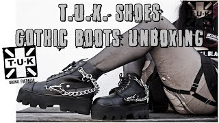 Gothic Boots Try On Haul feat TUK Shoes I Mademoiselle Tineoidea [upl. by Najar526]