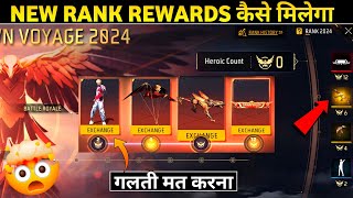 DAWN VOYAGE 2024 EVENT FREE FIRE  NEW RANK SEASON REWARDS KAISE MILEGA  FREE FIRE NEW EVENT [upl. by Wilde]