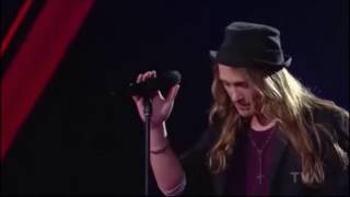 The Voice  Incrível performance Travis Cormier  Dream On  Aerosmith [upl. by Repsag]