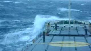 Mighty Ships Cargo Ship In Storm Force 1011wmv [upl. by Stag278]