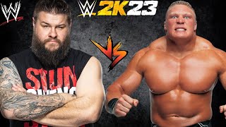 Brock Lesnar vs Kevin Owens  WWE 2K23 [upl. by Stace265]