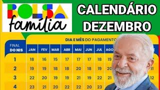 CALENDÁRIO DO BOLSA FAMÍLIA PARA DEZEMBRO DE 2024 VEJA AS DATAS DE PAGAMENTO [upl. by Fates]