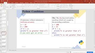 Python Class9  Control Statement [upl. by Anaujik733]