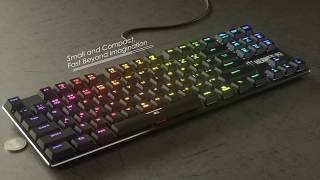 GAMDIAS HERMES M3 LowProfile RGB Keyboard  Small and Compact [upl. by Adnohsal]