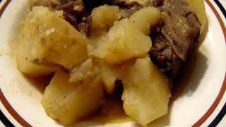 How To Cook Beef Neck Bones And White Potatoes [upl. by Cramer]