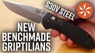 New 2019 Benchmade Griptilian Folding Knives With S30V Blade Steel Now Available at KnifeCentercom [upl. by Machos]