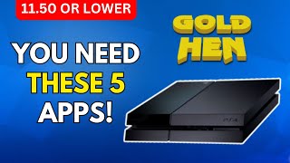 5 Must have applications to install on your Jailbroken PS4 in 2024 [upl. by Tollman]