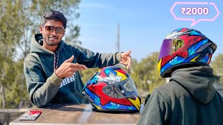 Best Helmet Under 2000🔥 Steelbird SA2 Star  Helmet For Moto Vlogging  Harsh verma [upl. by Imer]