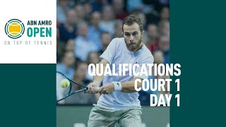 ABN AMRO Open 2024  Qualifying Court 1  Day 1 [upl. by Anaik]