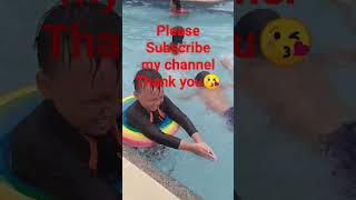 Im Happy to swim together my cousins 😁😁shortsvideo swimmingpool resorts [upl. by Stranger]